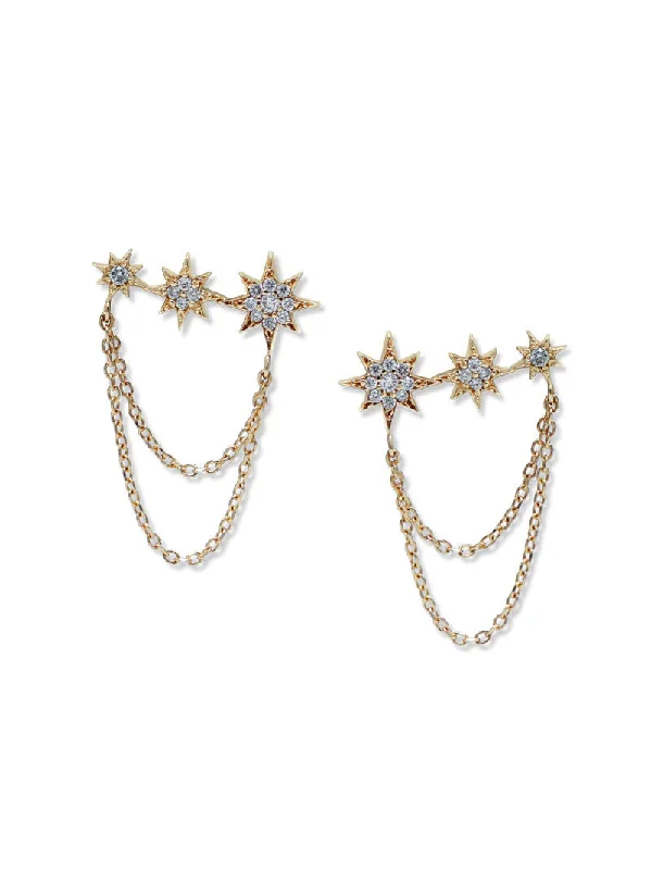 Aztec Morgan North Star Earrings