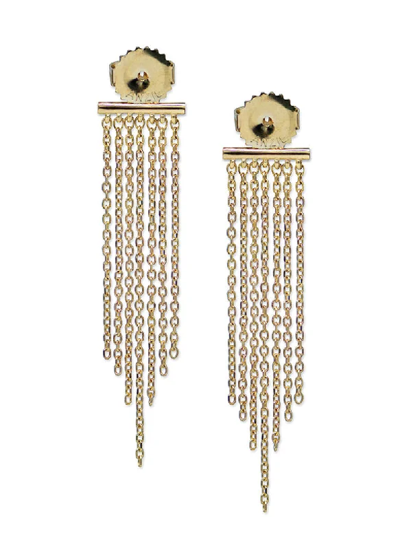 Cléo Long Fringe Earring Backing